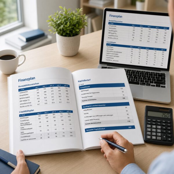 Zahlenteil für den Businessplan