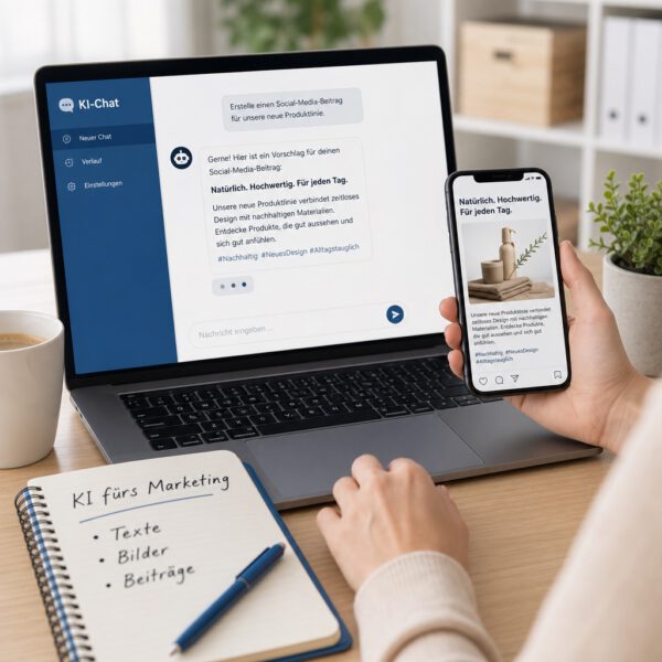 KI-Kurs Marketing: Texte, Bilder und Social Media