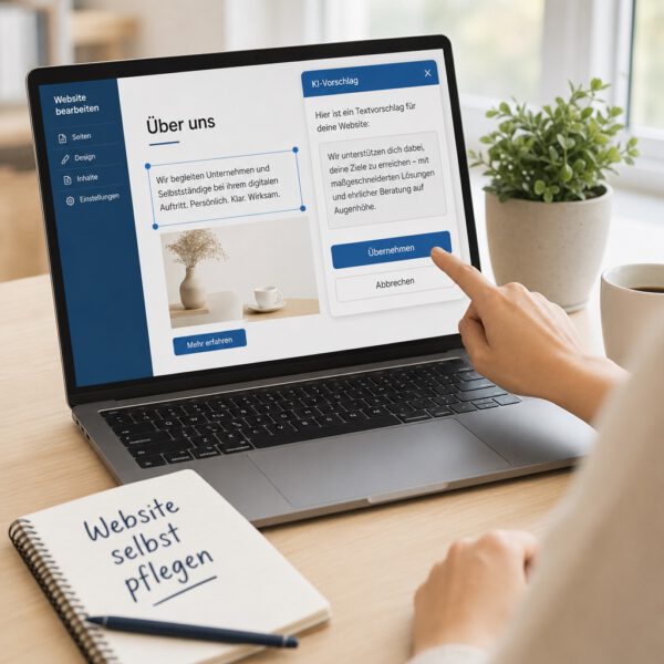 KI-Kurs Website und Shop selbst pflegen